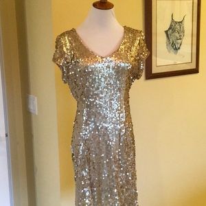 Fun gold sequin dress!